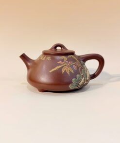 Ấm tử sa đất cũ tử nê thạch biều Bộ 12con giáp "Linh xà hồng phúc" 240ml ATS166