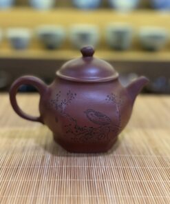 Ấm tử sa đất cũ Nghi Hưng lục phương Điểu xuân 250ml ATS43