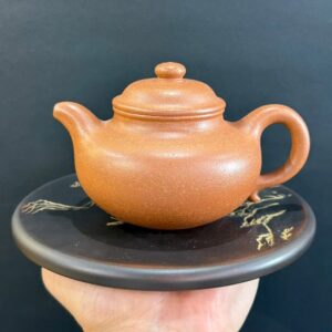 ấm đất tử sa nguyên khoáng đất cũ dáng chuyết cầu đẹp 240ml pha trà ngon.
