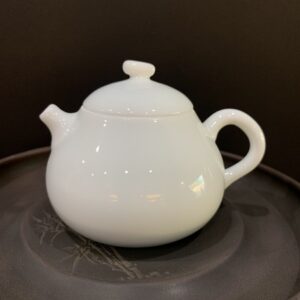 ấm trà sứ đẹp gốm cảnh đức bạch định pha trà đạo ngon 220ml