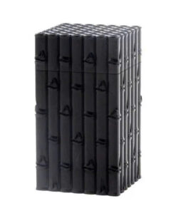 Hũ trà gỗ mun nhựa trúc đoạn 12.5cm HT17