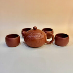 ấm trà tử sa nghi hưng đất cũ nguyên khoáng tây thi 4 chén đẹp pha trà ngon.