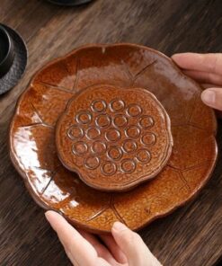 Đế ấm - Thuyền trà dưỡng ấm đài sen -  DC24