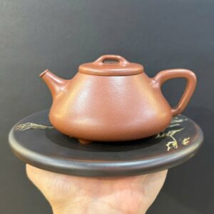 ấm tử sa nguyên khoáng đất cũ dáng thạch biều đẹp pha trà ngon 230ml ATS236.