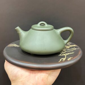 ấm pha trà tử sa thạch biều nghi hưng thảo lục nê trơn đẹp rẻ pha trà thái nguyên.