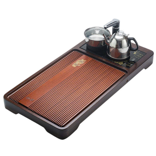 Bàn Trà Điện Gỗ Mun Khắc Cá Vàng 90x49x7 KJ502
