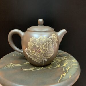 ấm pha trà đẹp hoả biến nê hưng cao cấp khắc hoa mẫu đơn pha trà ngon công năng tốt