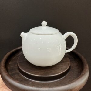 ấm trà sứ bạch định cảnh đức tây thi pha trà cỡ nhỏ 160ml thủ công đẹp