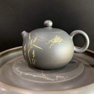 Ấm pha trà cao cấp dáng tây thi tử sa nê hưng vẽ tay đẹp 200ml pha trà cực ngon