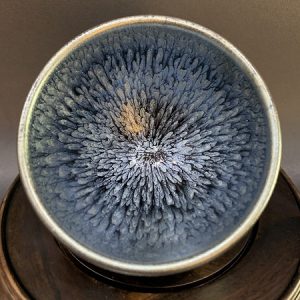 Chén thiên mục giọt dầu nghệ nhân Lý Hoa thủ công 115ml đẹp làm ly trà chủ cực ngon