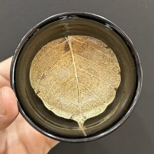 Chén thiên mục mộc diệp cao cấp Châu Thế Nghĩa thủ công 100ml cực phẩm ly trà.
