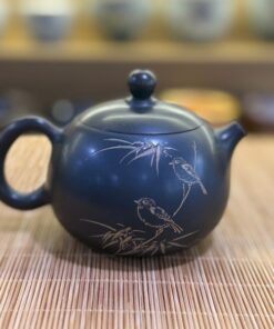 Ấm tử sa Nê Hưng tây thi Song điểu (cỡ nhỏ) 150ml AKC251
