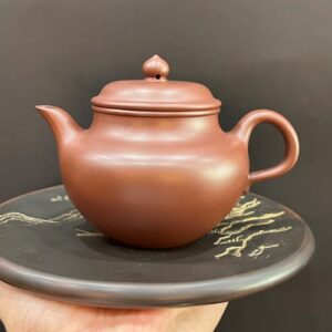 Bình trà tử sa nguyên khoáng đất cũ hoàng long sơn thủ công đẹp 280ml pha trà ngon.