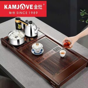 bàn trà điện đẹp gỗ cánh gà chính hãng Kamjove G9.