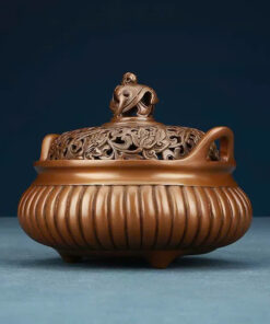 Lư xông trầm hương đồng LD58
