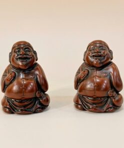 Tượng thần tài mini cỡ nhỏ gốm nê hưng thủ công bày bàn trà đẹp TS39