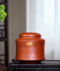 Hũ tử sa đất cũ Nghi Hưng chu nê Liên hoa 1,1L HT81