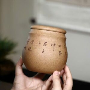 hộp đựng trà tử sa đoàn nê nguyên khoáng đất cũ thủ công đẹp 800ml HT75.