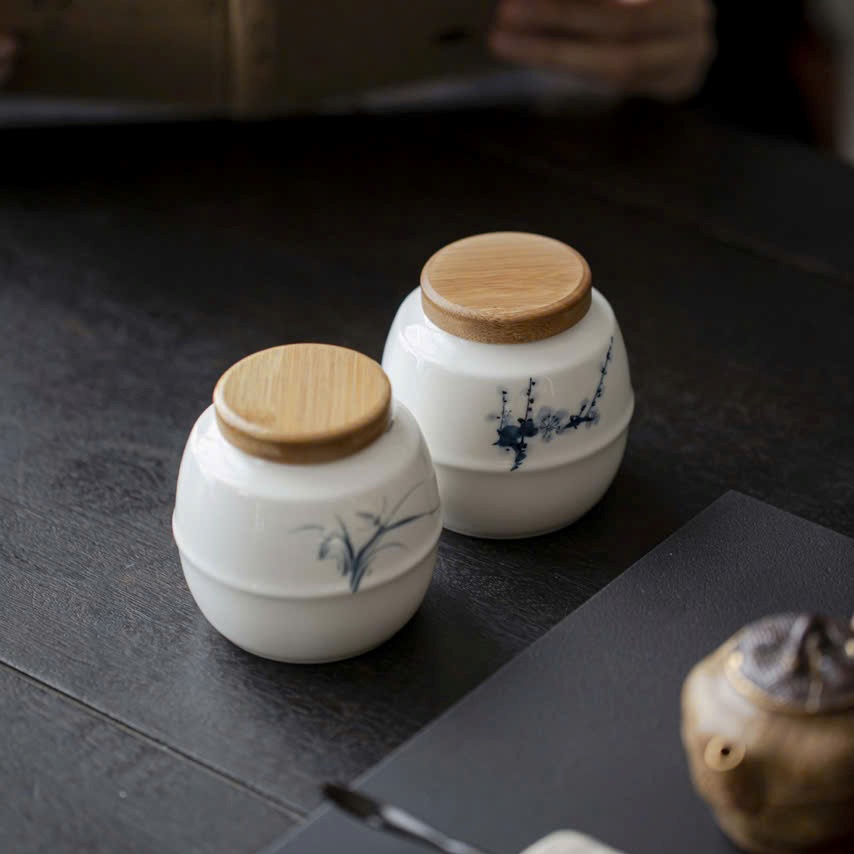 Hũ Trà Sứ Nắp Tre Mai Lan Cúc Trúc 240ml HT15 (3)