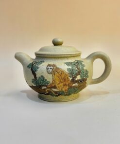 Ấm tử sa Nghi Hưng đoàn nê chuyết chỉ họa khỉ 240ml ATS24-1