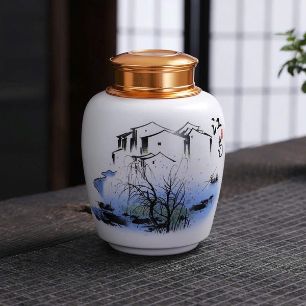 Hũ Sứ Nắp Xoáy 2 Lớp Nhiều Họa Tiết 450ml HT88 - Ảnh 7