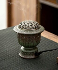 Lư Điện Xông Trầm Dáng Phỏng Cổ Cao 2 Màu LS03