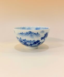 Chén Sứ Cảnh Đức Men Thanh Hoa "Sơn Thủy Hữu Tình" CS89