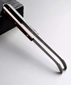 Gắp Chén Trà Inox Quai Gỗ 7cm  GC10