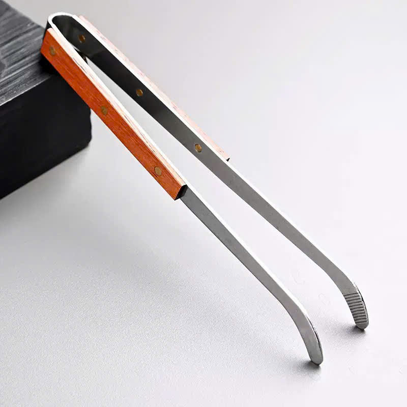 Gắp Chén Trà Inox Quai Gỗ 7cm GC10 - Ảnh 2