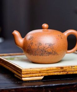 Ấm Tử Sa Đất Cũ Giáng Ba Nê Mỹ Nhân Kiên Liên Hoa ATS521