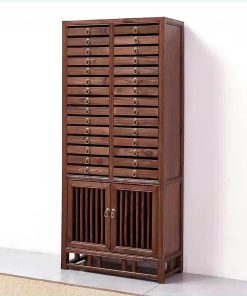 Tủ Lưu Trữ Bánh Trà Phổ Nhĩ- Pu-Erh Tea Gỗ Dụ Cao 145x65x30cm BT52
