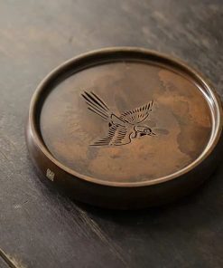 Thuyền Trà - Đế Ấm Đồng Điểu 19x4cm DA01