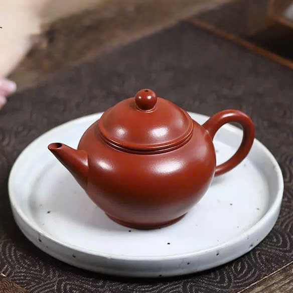 Ấm Tử Sa Thuỷ Bình Đại Hồng Bào Trơn 180ml ATSM122