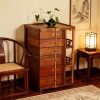 Tủ Trà Gỗ Óc Chó 6 Ngăn Cao75x48x43cm BT54